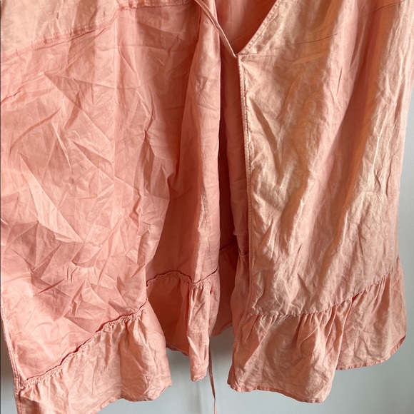 GAP Peach Ruffle Hem Mini Dress - Picture 9 of 10